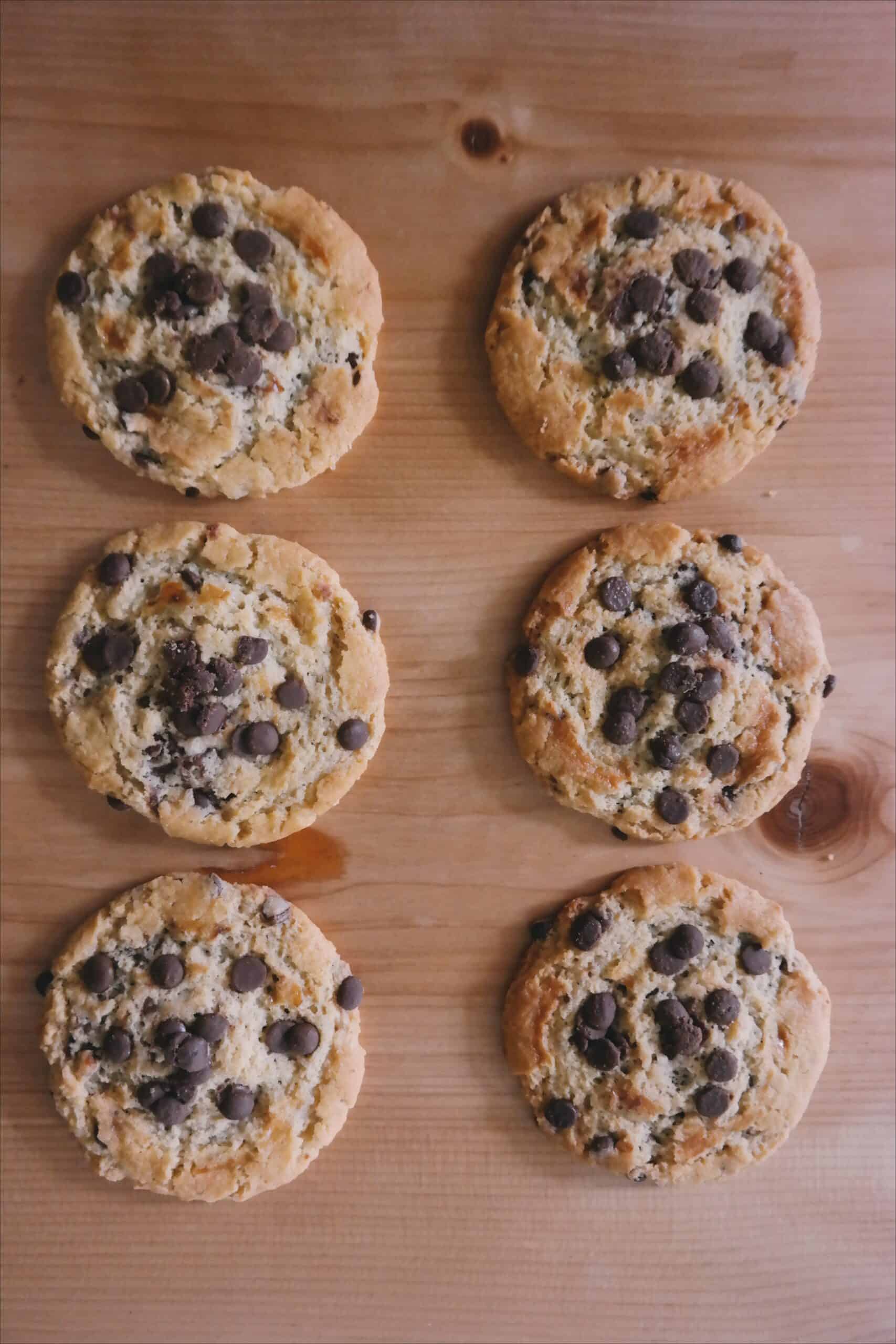 quick and healthy chocolate chip cookies